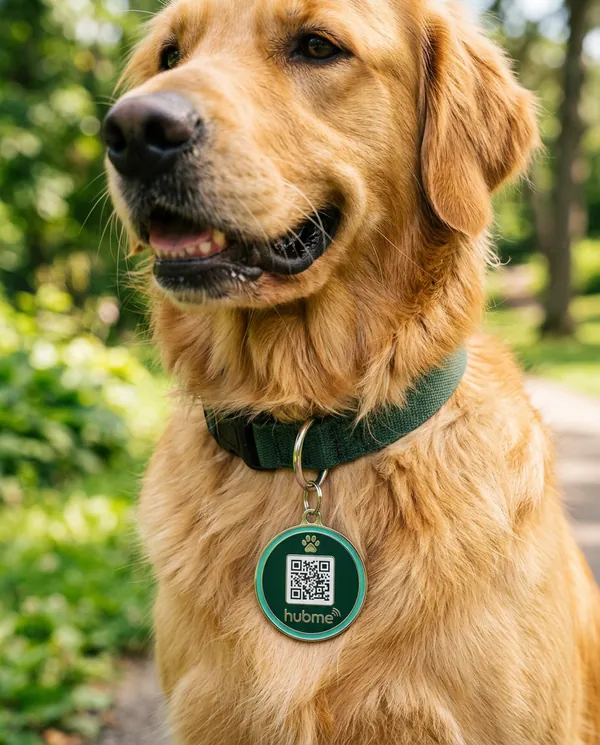 Pet tag — QR and NFC sample